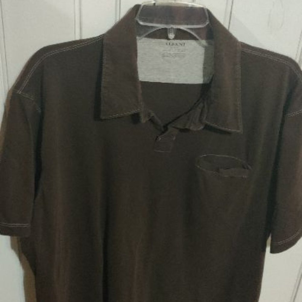 Men's Alfani Dark brown Polo.